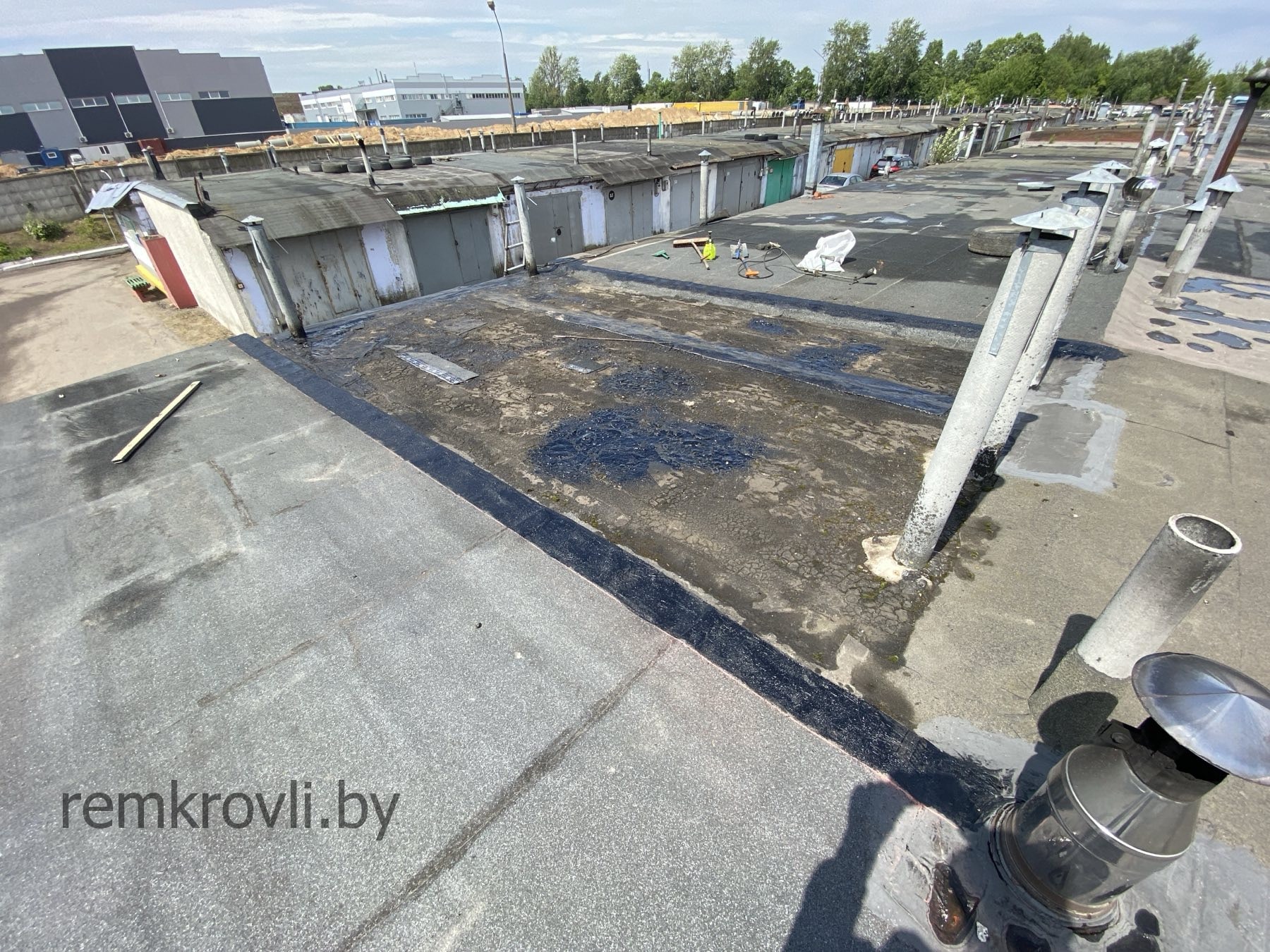 Ремонт кровли гаража в Минске объект №1 фото-3